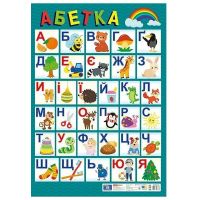 Плакат. Український алфавіт (друкований) оновлений Ранок. Наочні посібники