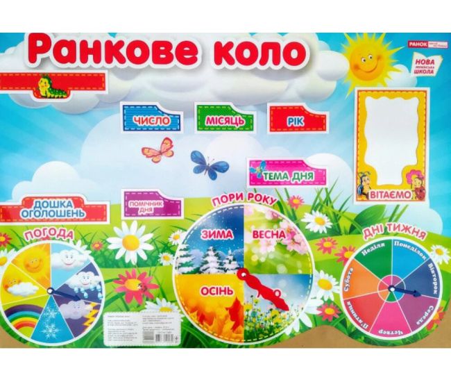 НУШ Плакат Ранкове коло Ранок - Видавництво Ранок - ISBN 4823076149208