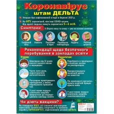 Плакат Коронавирус Штамм Дельта Ранок - Издательство Ранок - ISBN 15104175У