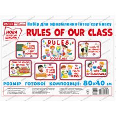 НУШ. Набор для оформления интерьера класса: Правила нашего класса (на английском) - Издательство Ранок - ISBN 123-13104194У