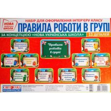 НУШ. Набор для оформления интерьера класса: Правила работы в группе - Издательство Ранок - ISBN 12104161У