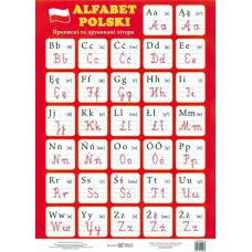 Плакат школьный Пiдручники i посiбники Польский алфавит Прописные и печатные буквы - Издательство Пiдручники i посiбники - ISBN 2255555500248