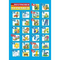 Плакат школьный Пiдручники i посiбники Немецкий алфавит Печатные и прописные буквы(ф.А4) - Издательство Пiдручники i посiбники - ISBN 36332