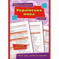 Справочник по таблицам УЛА Украинский язык. 5–6 классы