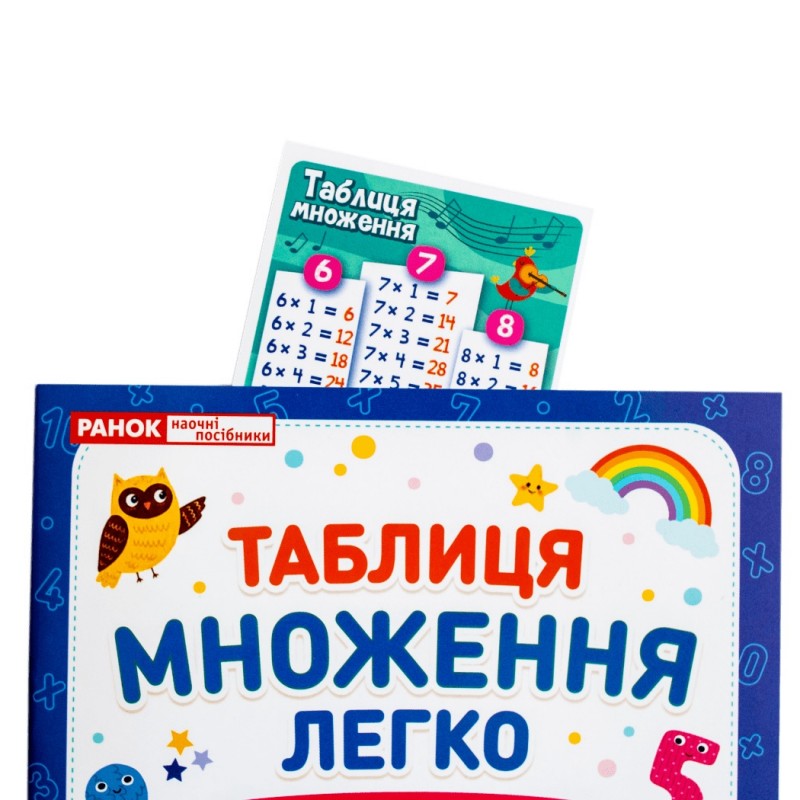 Таблиця множення легко. Зошит дієвих вправ. 2-3 клас‬‬ Ранок. Наочні посібники
