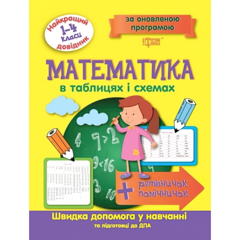 Найкращий довідник Торсінг Математика в таблицях і схемах 1-4 класи