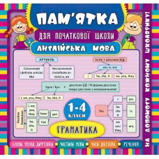 Англійська мова. Граматика 1-4 класи. Довідник школяра
