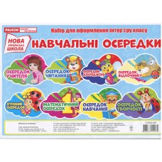 НУШ. Навчальні осередки. Набір для оформлення інтер'єру
