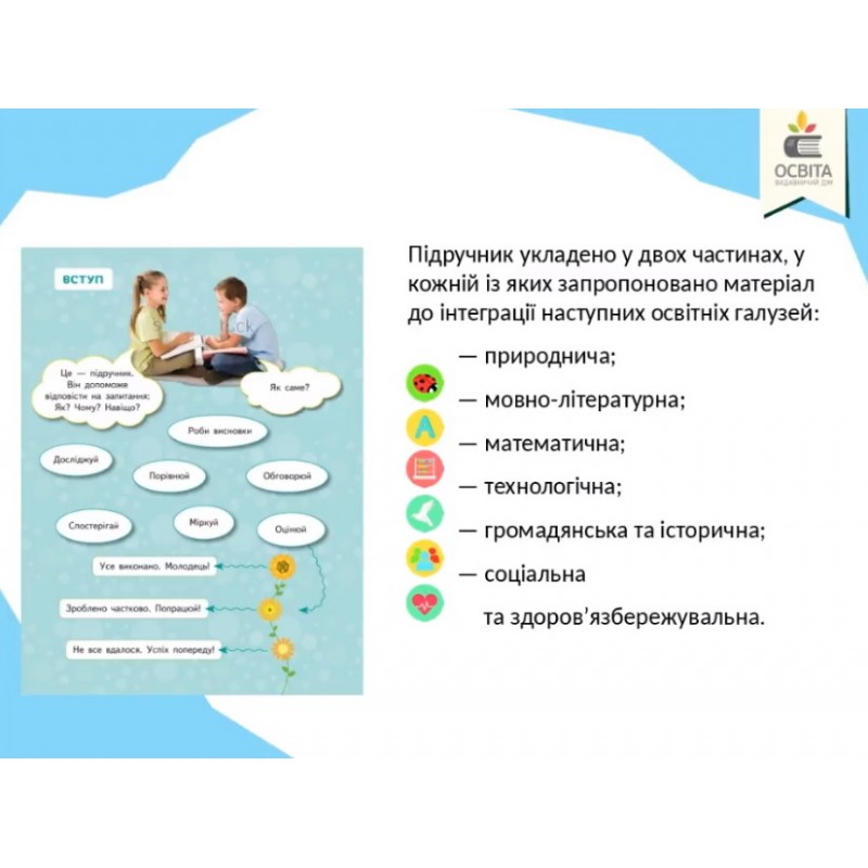 НУШ. Я досліджую світ 1 клас. Підручник частина 2 (Вашуленко)