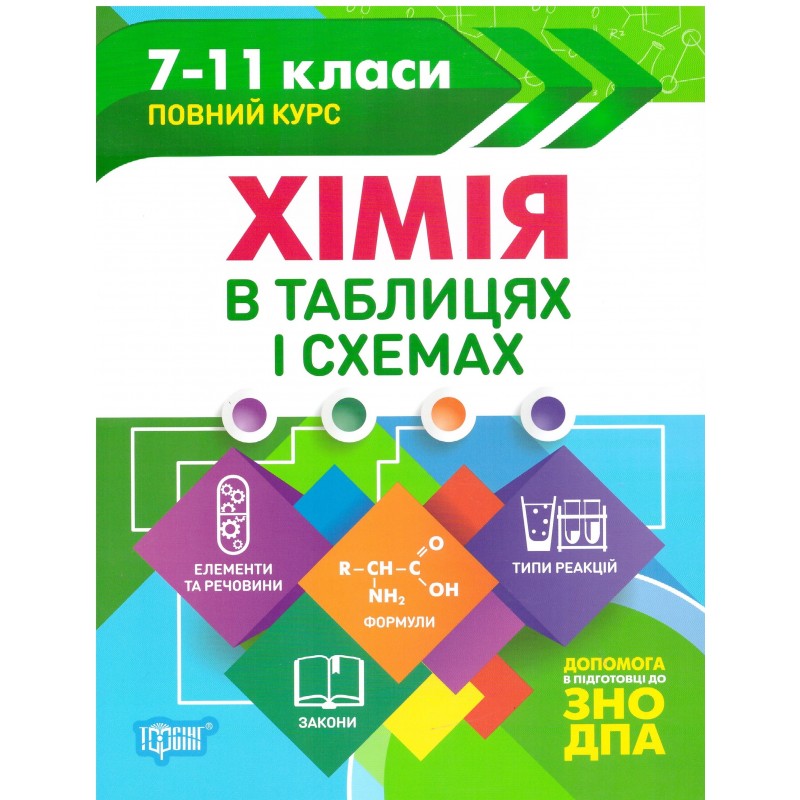 Таблиці та схеми Торсінг Хімія у таблицях 7-11 класи