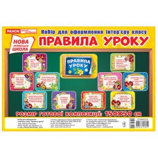 НУШ Набор для оформления интерьера класса «Правила урока» Ранок
