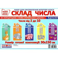 НУШ Набір карток Склад числа Світогляд