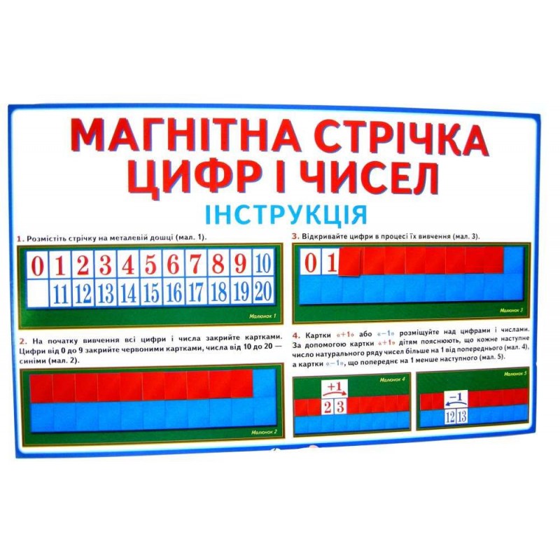 Магнитная лента цифр и чисел Ранок