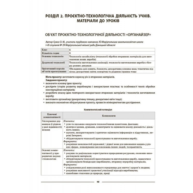 НУШ Мой конспект Основа Технологии 5-6 классов. Материалы к урокам