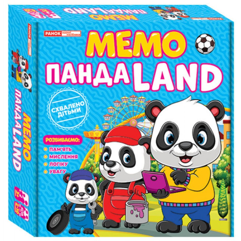 Игра Мемо.ПандаLAND Ранок Обучающие и развивающие игры для детей 3-5 лет