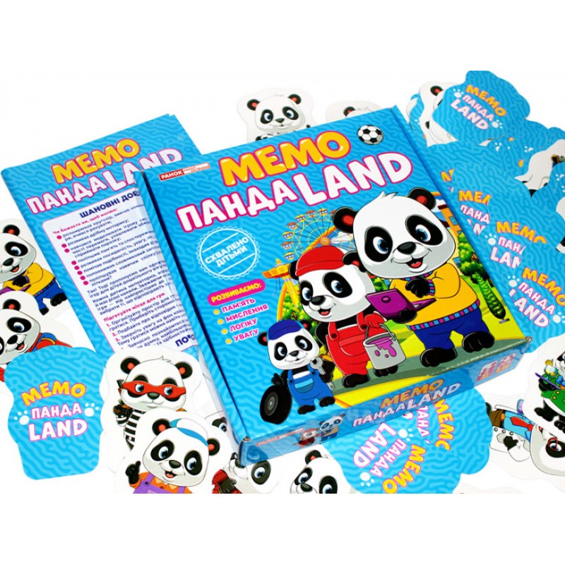 Игра Мемо.ПандаLAND Ранок Обучающие и развивающие игры для детей 3-5 лет