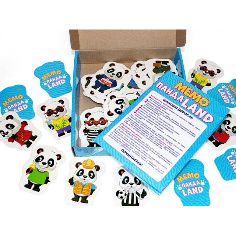 Игра Мемо.ПандаLAND Ранок Обучающие и развивающие игры для детей 3-5 лет