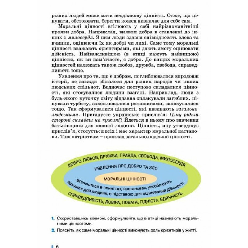 НУШ Учебник Літера Этика 6 класс Оксана Данилевская