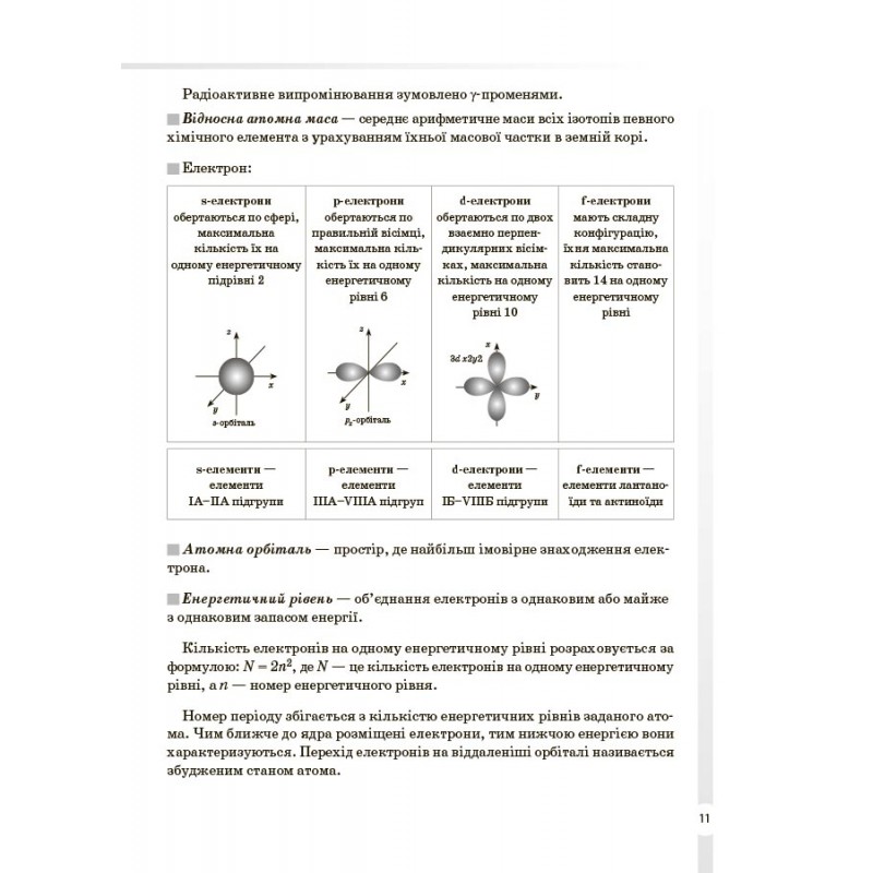 Справочник ученика Основа Химия Все определения и формулы 7-11 классы Подгаецкая