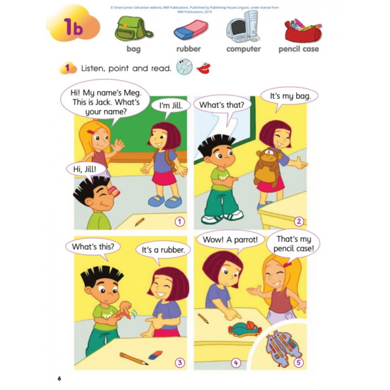 НУШ Английский язык 2 класс Smart Junior Комплект: Учебник + Тетрадь + Словарь Митчелл Лингвист