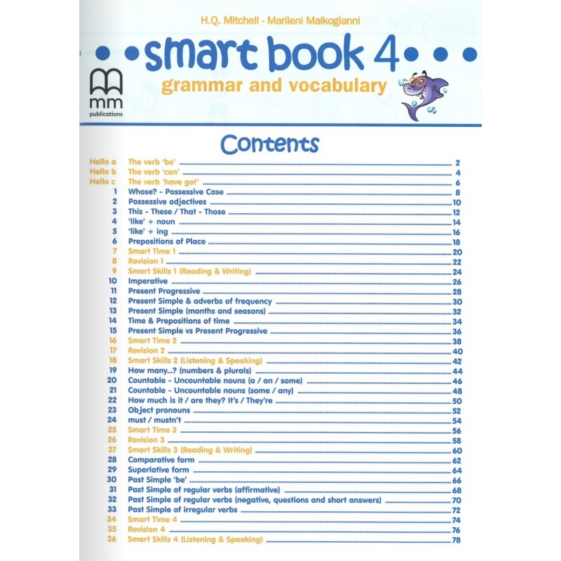 НУШ Smart Book for Ukraine 4 Student's Book Grammar and Vocabulary Лінгвіст Мітчелл